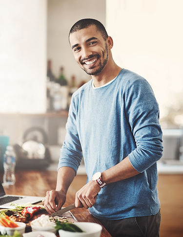 Young Man Cooking